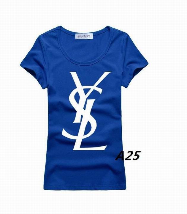 YSL short round collar T woman S-XL-233